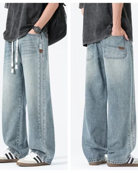 IMPORTED DENIM TRACK PANT